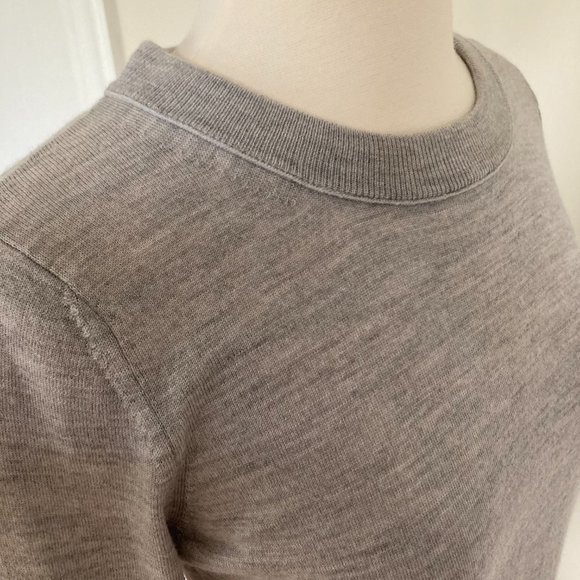 NWOT: CLUB MONACO Essential Crewneck Sweater, Grey, M/M - Picture 6 of 10